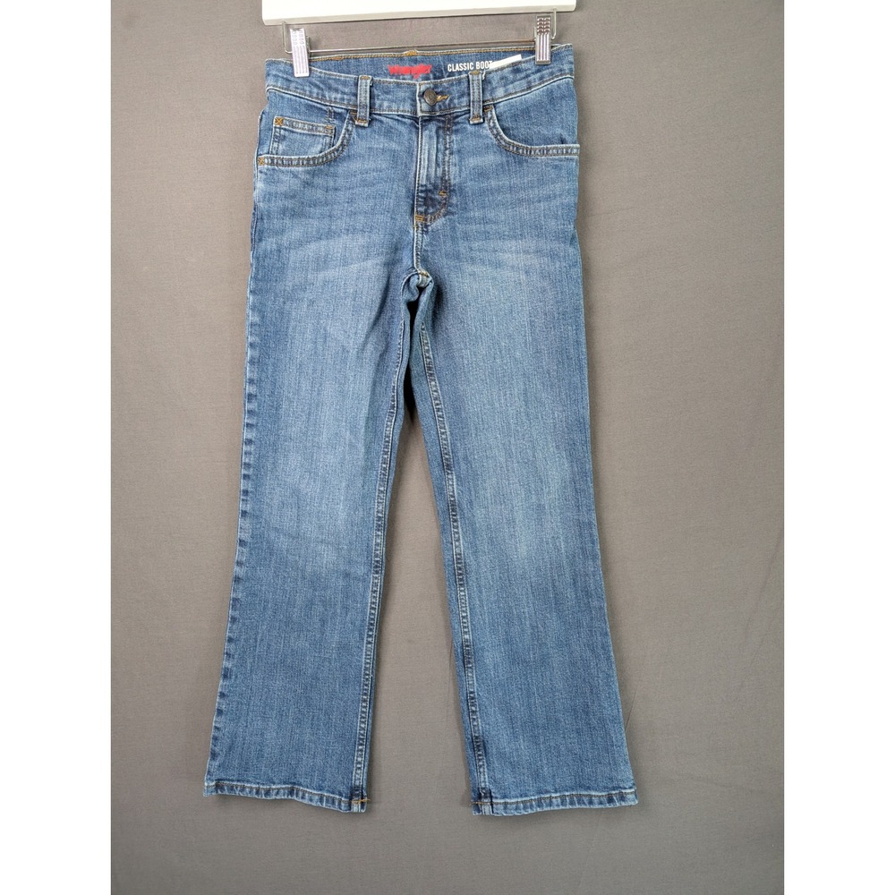 Wrangler Boys Classic Boot Jeans Medium Wash Blue Size 12 Regular